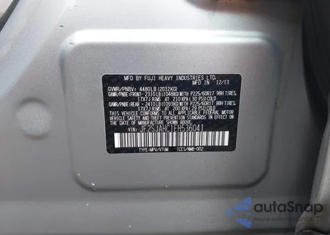 2014 Subaru Forester 2.5I Limited from USA, damaged, VIN JF2SJAHC1EH536041